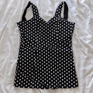 Sourpuss Polkadot Skort Romper